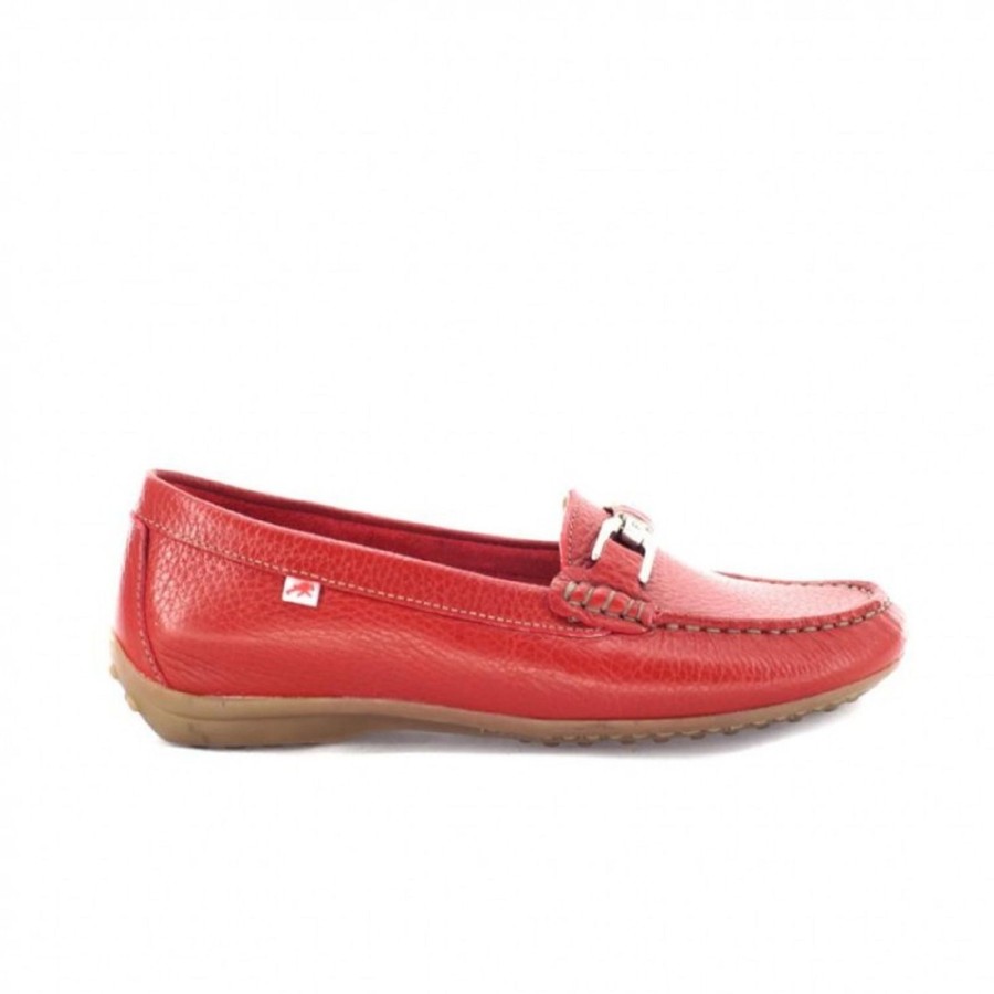 Femme Fluchos | Fluchos Mocassins F0804 Rouge