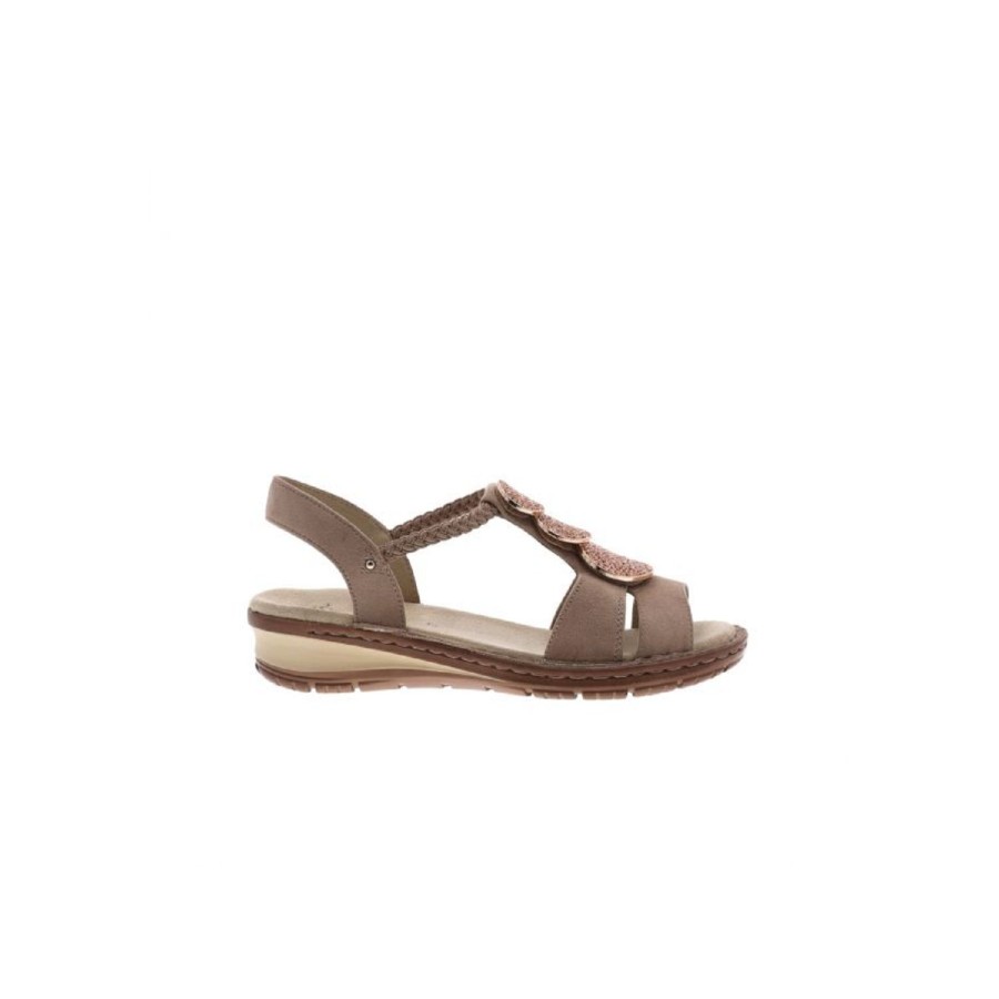 Femme Ara | Ara Nu Pieds Sandales 27239 81 Hawaii Beige