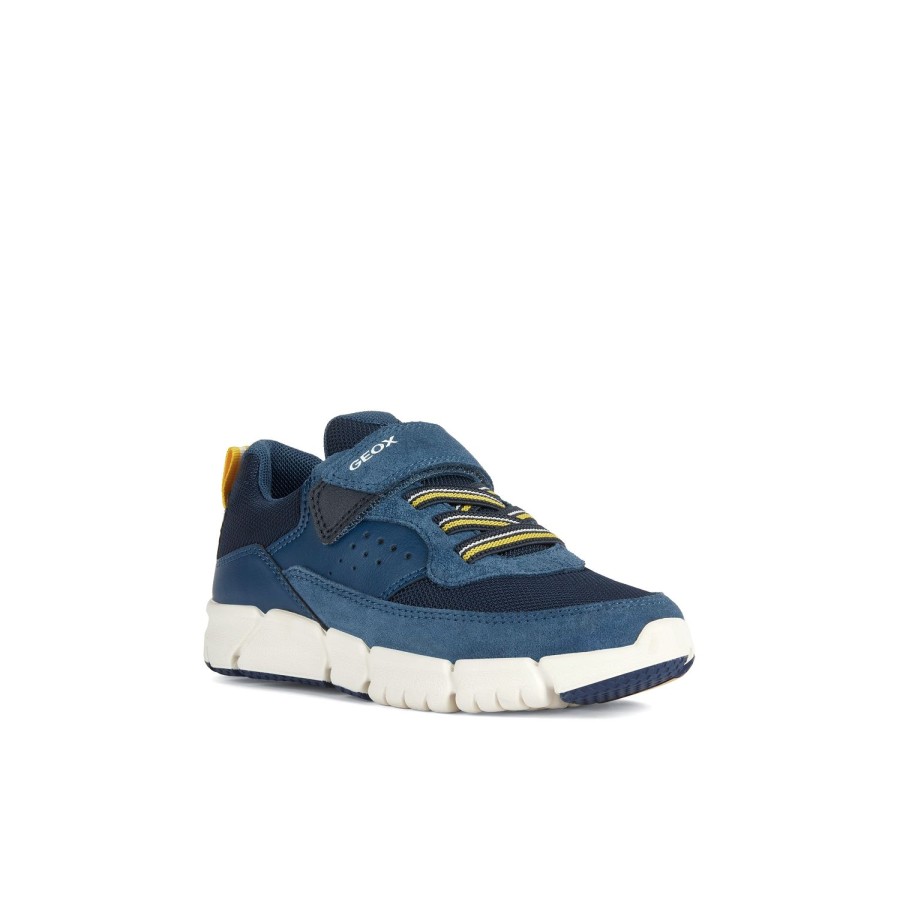 Enfant Geox Baskets | Geox Baskets Et Sneakers J359Bb Marine