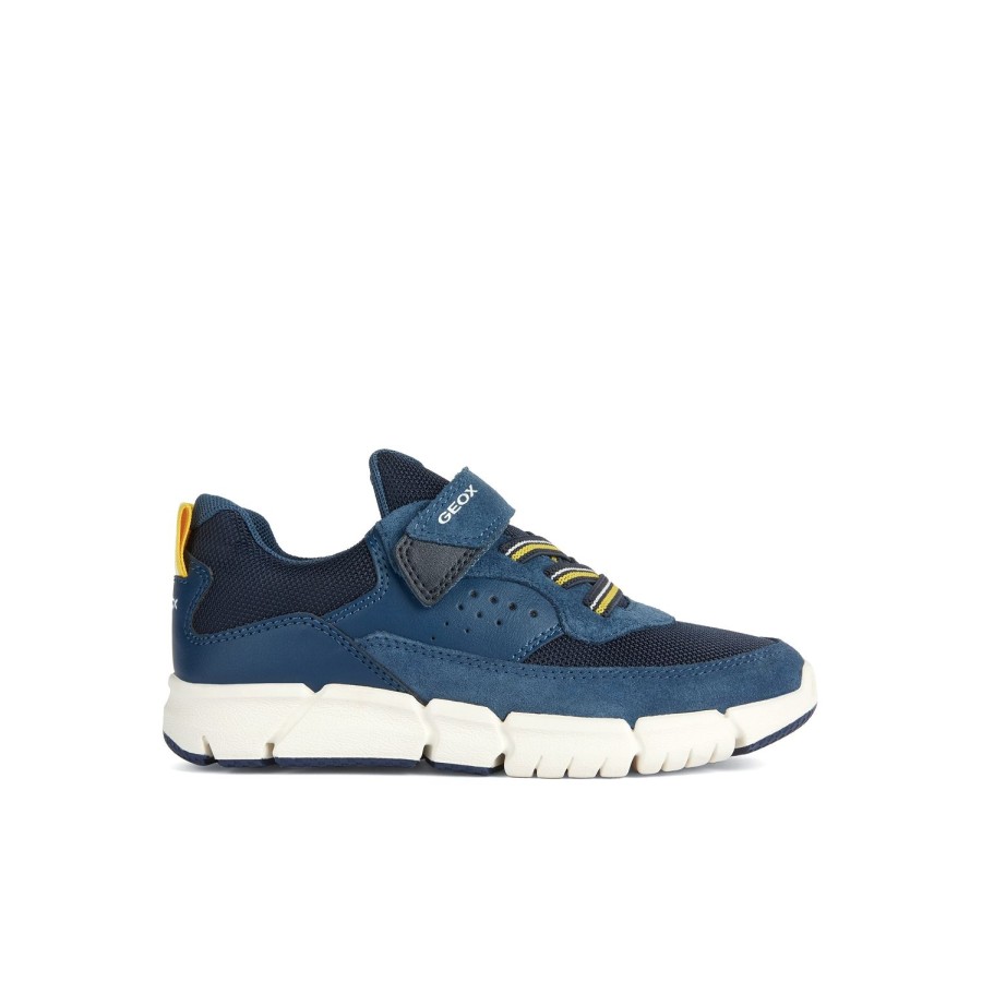 Enfant Geox Baskets | Geox Baskets Et Sneakers J359Bb Marine