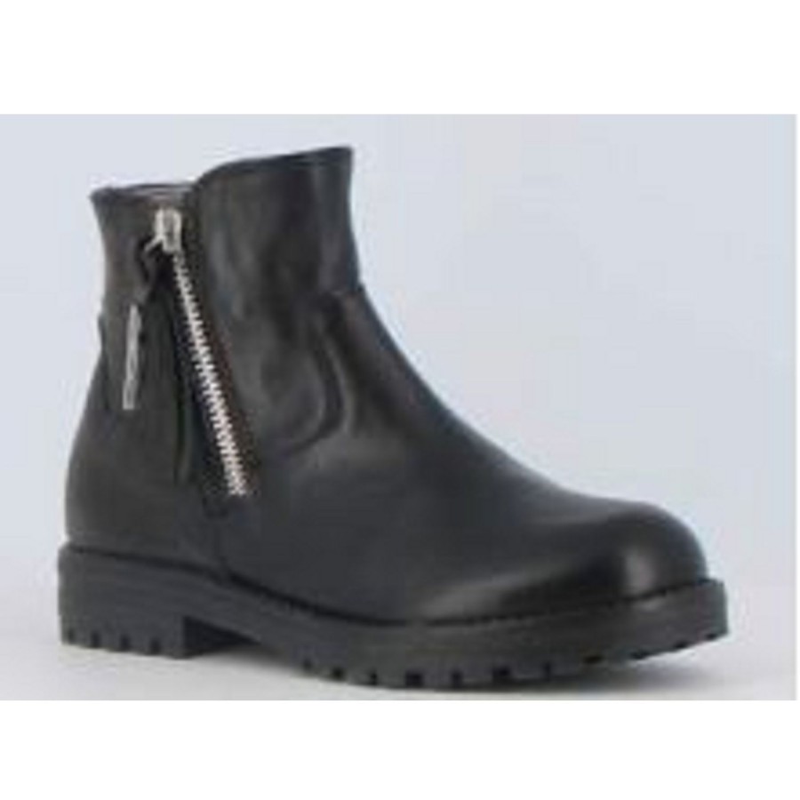 Enfant Reqins Bottines | Reqins Bottines Tornade Noir