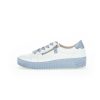 Femme Gabor | Gabor Baskets 23334 Blanc Bleu