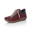 Femme Rieker | Rieker Chaussures A Lacets L7516 37 Rouge