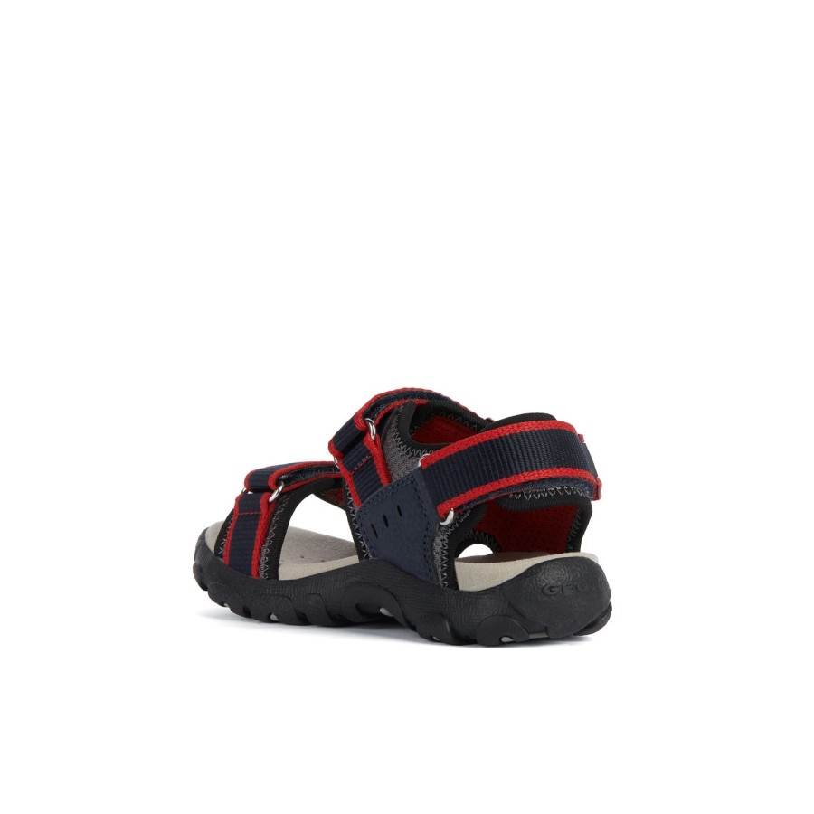 Enfant Geox Sandales | Geox Nu Pieds Sandales J1524A Marine