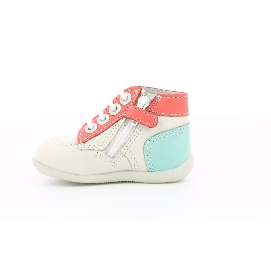 Enfant Kickers Premiers Pas | Kickers Premiers Pas Bonzip 2 Blanc