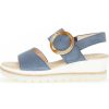 Femme Gabor | Gabor Nu Pieds Sandales 24645 18 Bleu