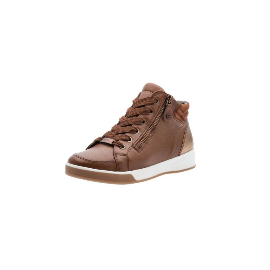 Femme Ara | Ara Chaussures A Lacets 44499 18 Marron