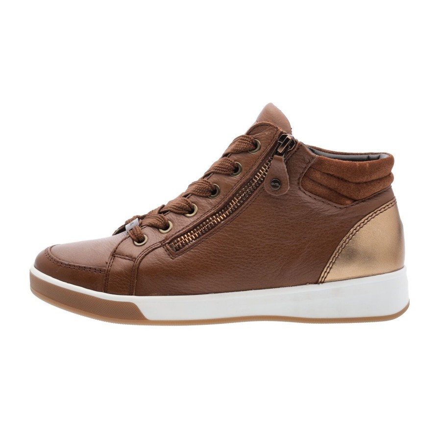 Femme Ara | Ara Chaussures A Lacets 44499 18 Marron