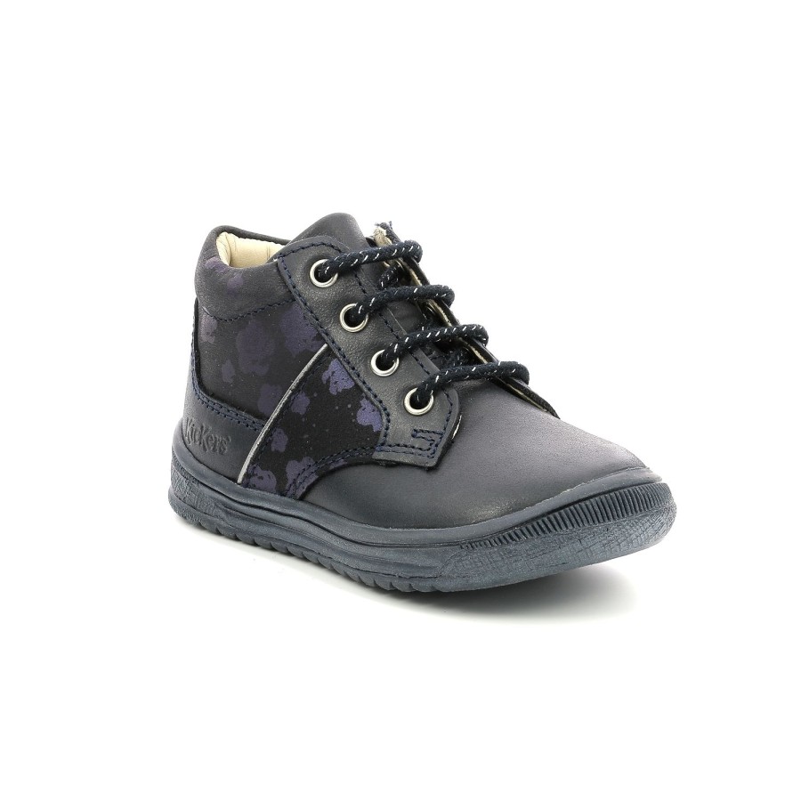 Enfant Kickers Bottines | Kickers Bottines Briske Marine