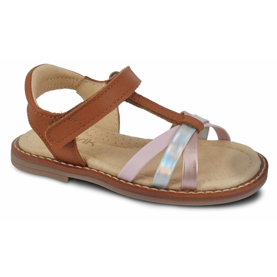 Enfant Norvik Sandales | Norvik Nu Pieds Sandales Ella Argent