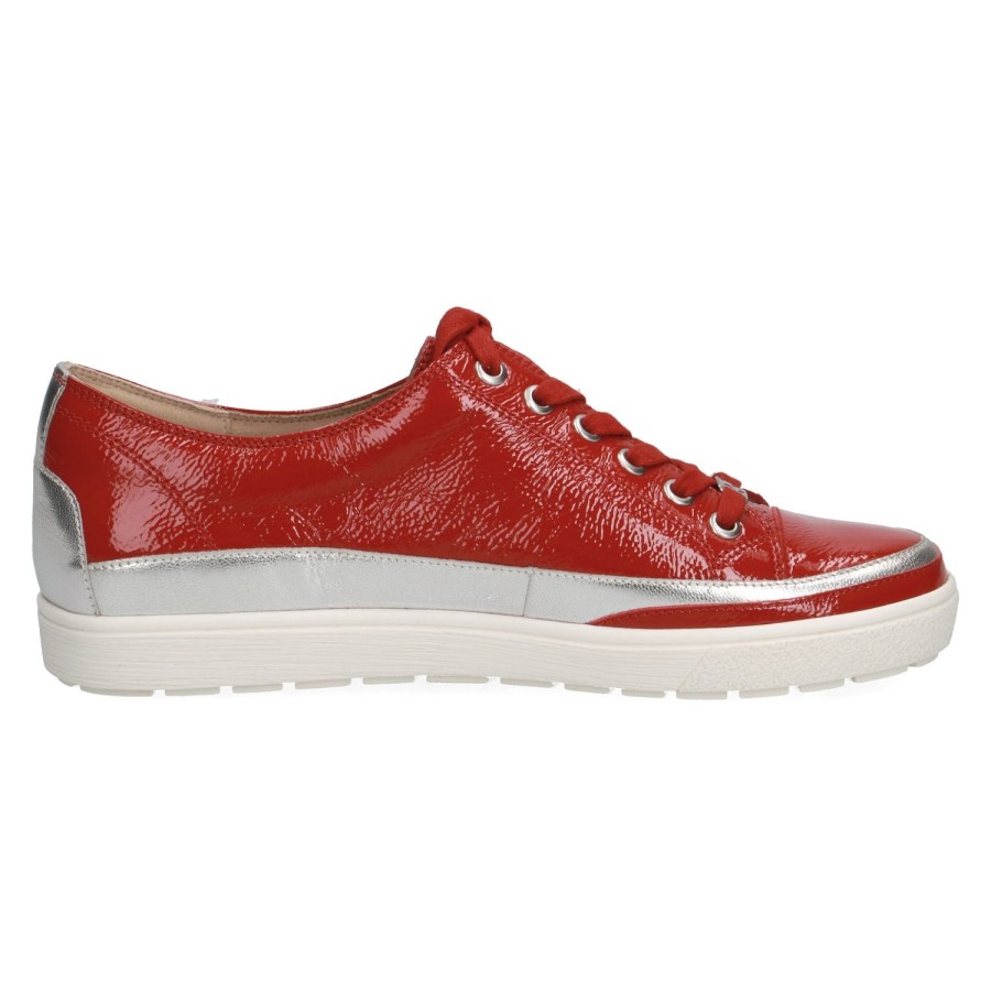 Femme Caprice | Caprice Chaussures A Lacets 23654 20 Rouge