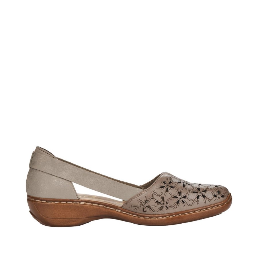 Femme Rieker | Rieker Mocassins 41356 Gris