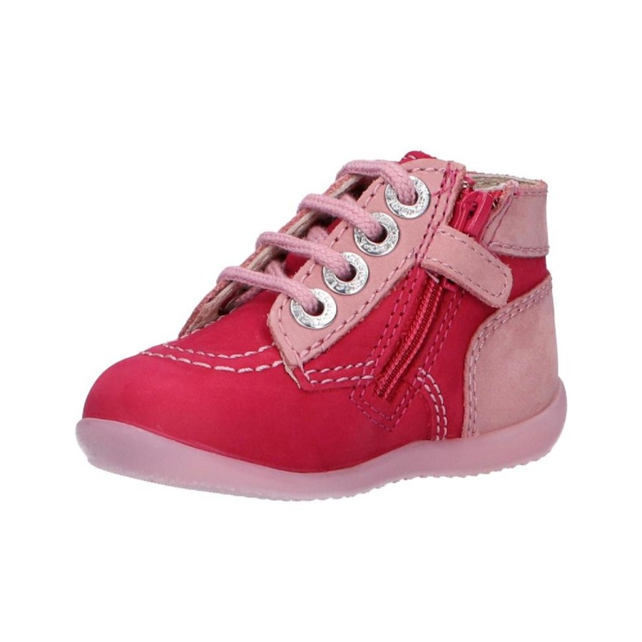 Enfant Kickers Premiers Pas | Kickers Premiers Pas Bonzip 2 Rose