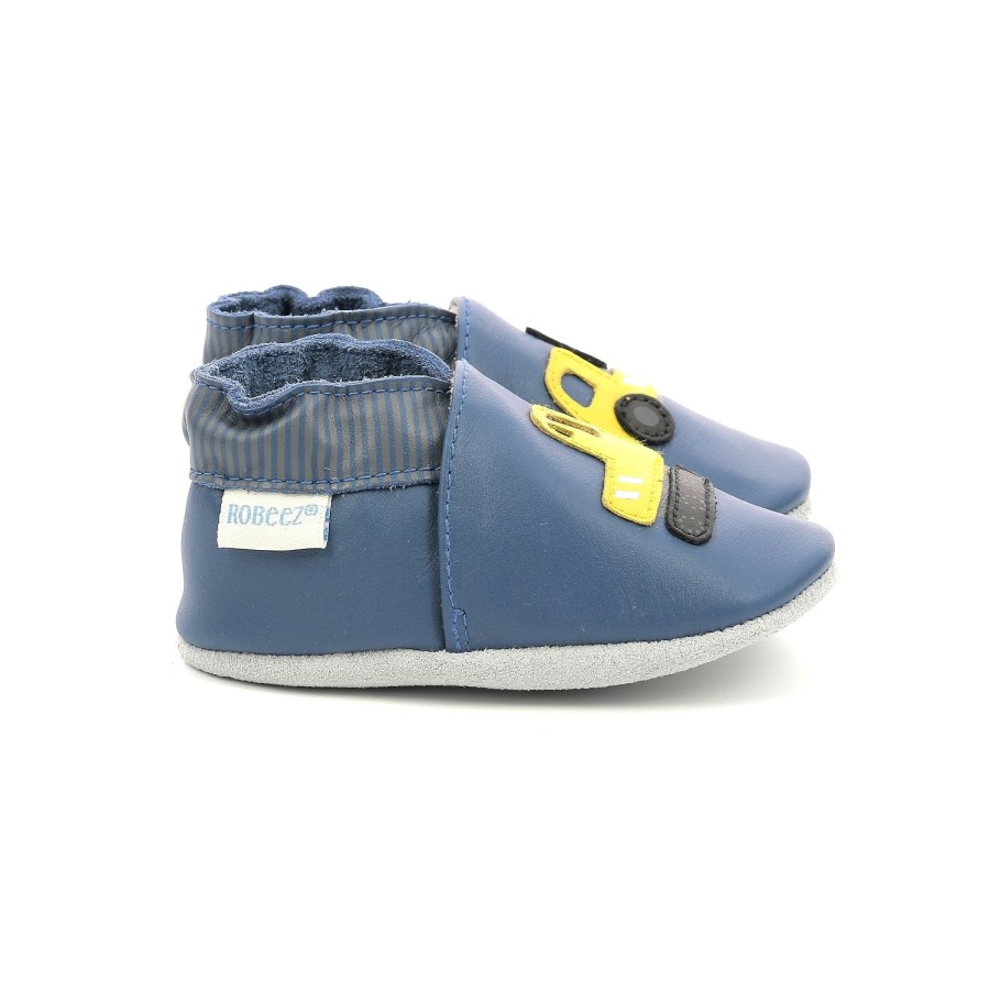 Enfant Robeez Chaussons | Robeez Chaussons Yard Road Bleu