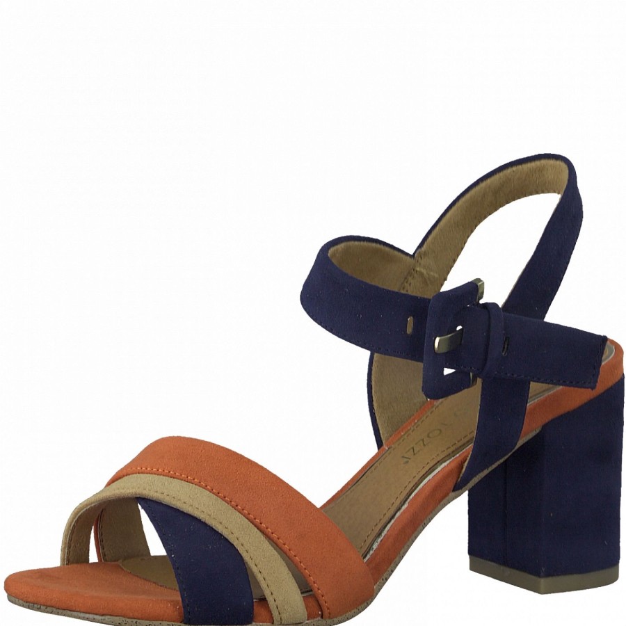 Femme Marco tozzi | Marco Tozzi Nu Pieds Sandales 28323 Marine