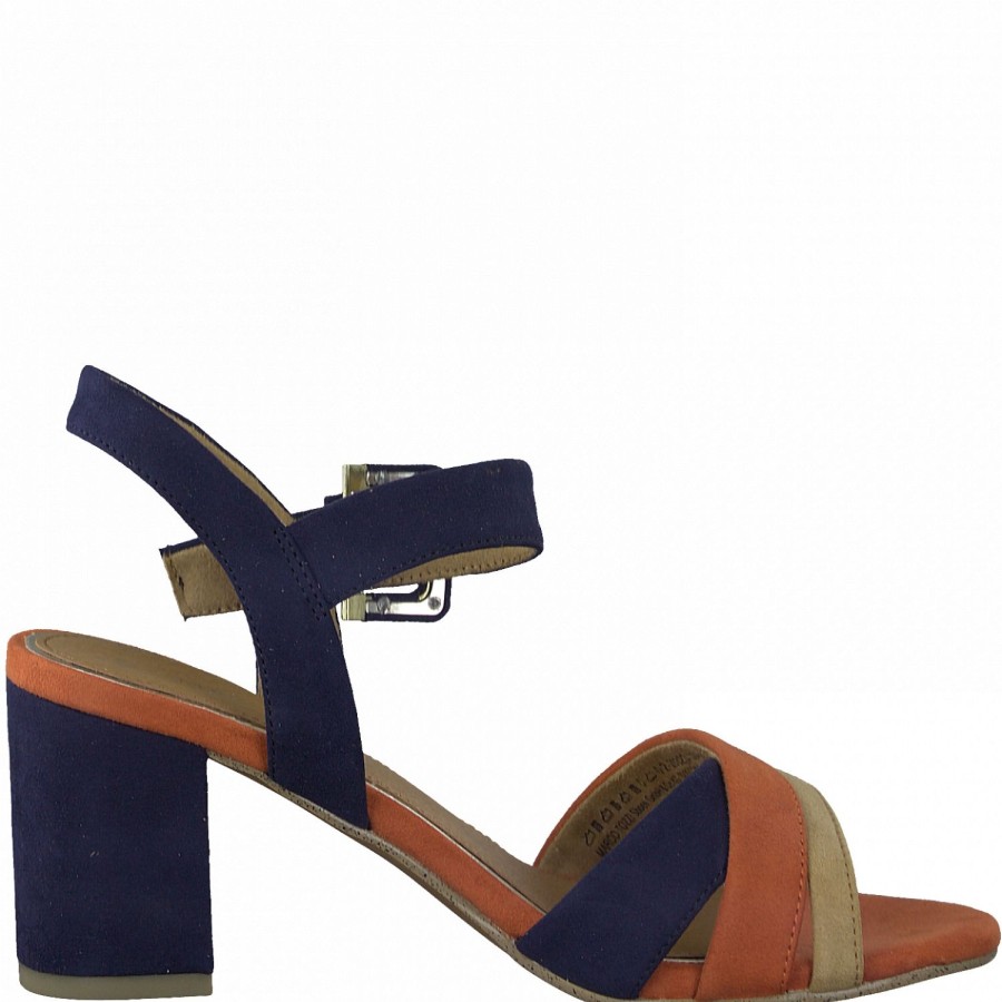 Femme Marco tozzi | Marco Tozzi Nu Pieds Sandales 28323 Marine