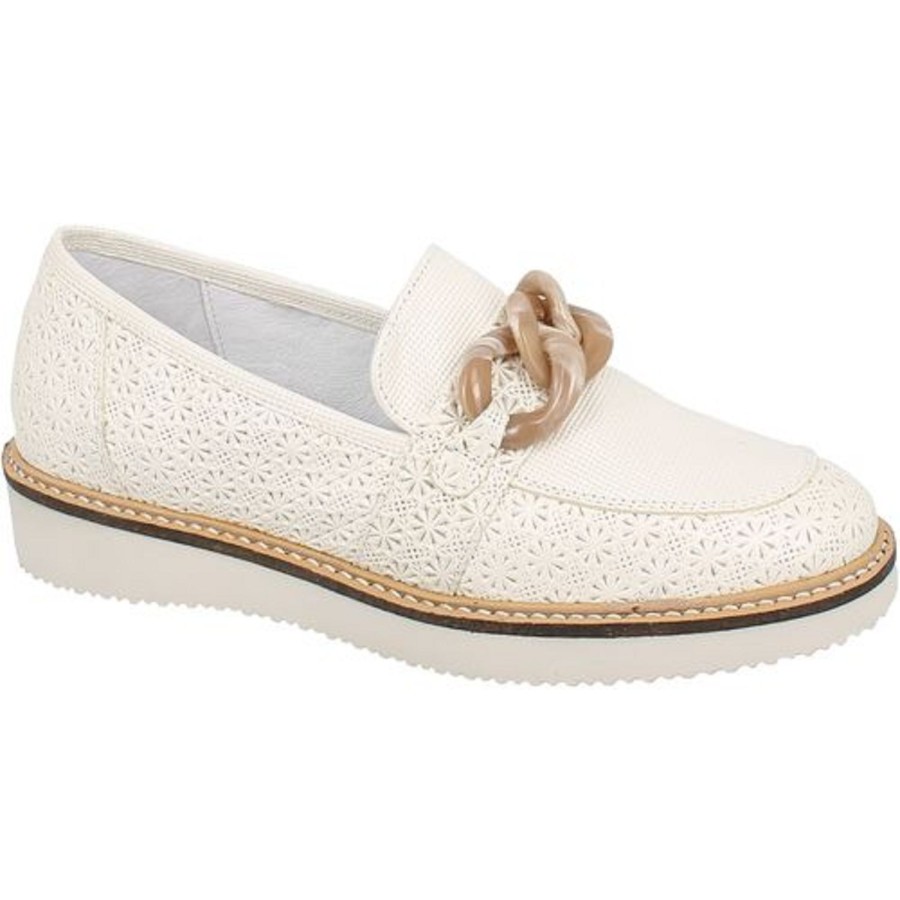 Femme Geo reino | Geo Reino Mocassins Andore Blanc