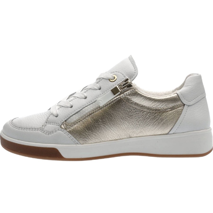 Femme Ara | Ara Baskets 34423 04 Blanc Gris