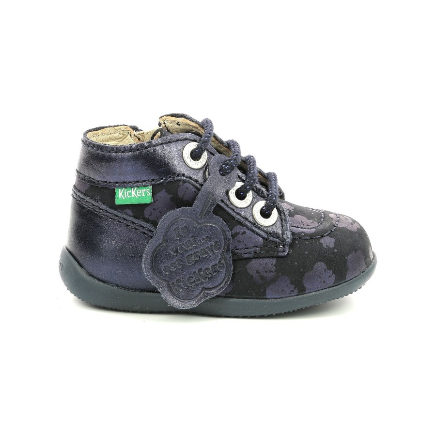 Enfant Kickers Bottines | Kickers Bottines Bonzip 2 Marine