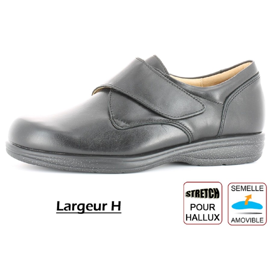 Homme Sveltia | Sveltia Mocassins Derbies 2397 Noir