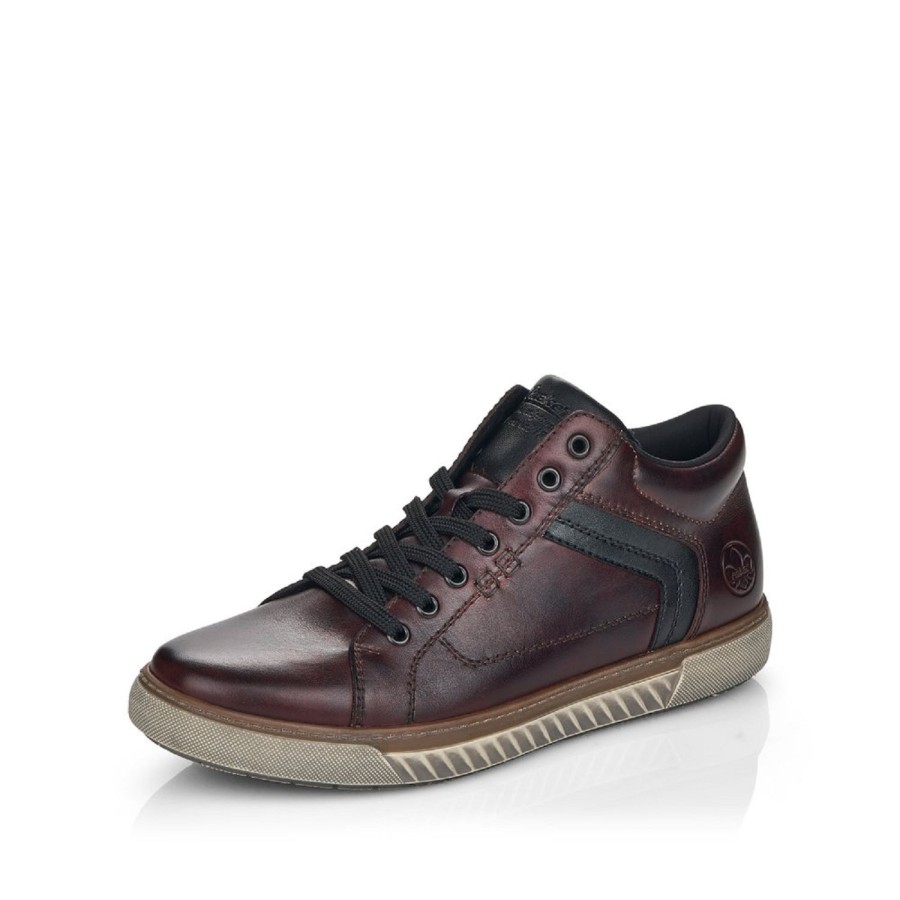 Homme Rieker | Rieker Chaussures A Lacets 1794035 Noir