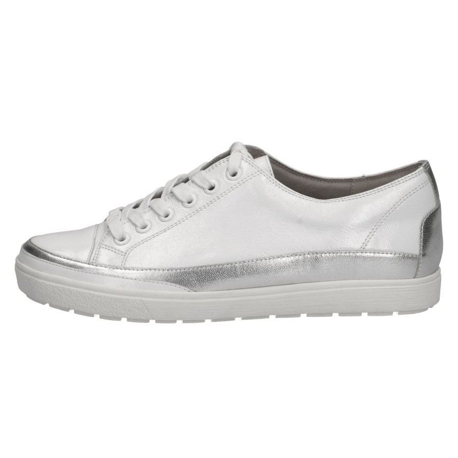 Femme Caprice | Caprice Chaussures A Lacets 23654 20 Blanc