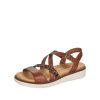 Femme Remonte | Remonte Nu Pieds Sandales D2063 Marron