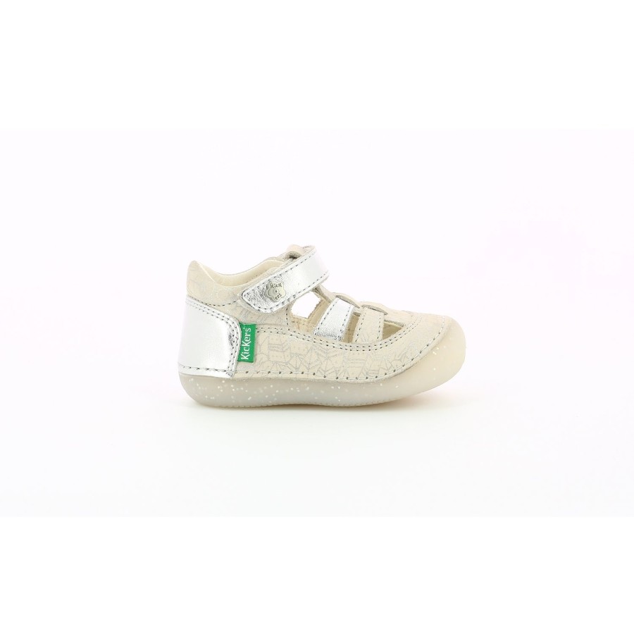 Enfant Kickers Premiers Pas | Kickers Premiers Pas Sushy Argent