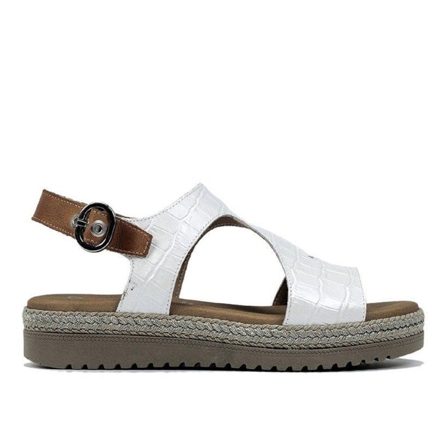 Femme Dorking | Dorking Nu Pieds Sandales D8234 Blanc