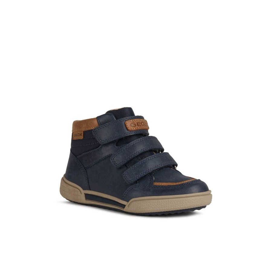 Enfant Geox Bottines | Geox Bottines J16Bcb Marine