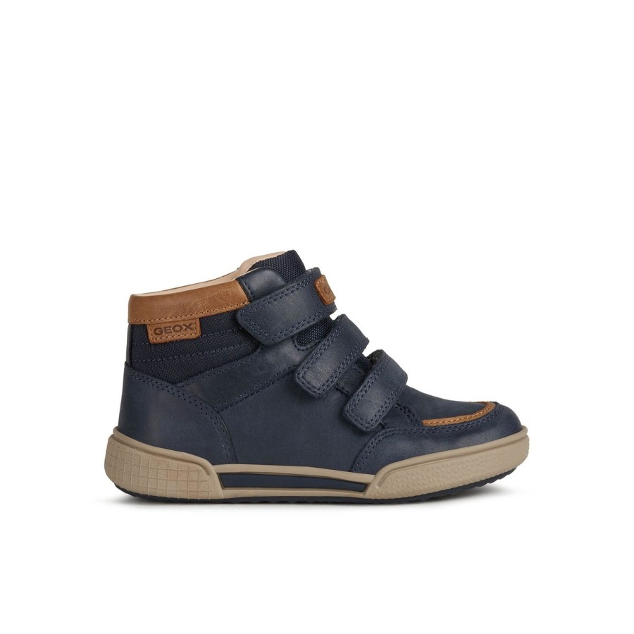 Enfant Geox Bottines | Geox Bottines J16Bcb Marine