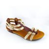 Femme Plakton | Plakton Nu Pieds Sandales Mam Almond Or