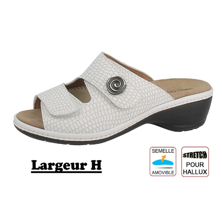 Femme Medi loi | Medi Loi Mules Ml Moni 154 Blanc