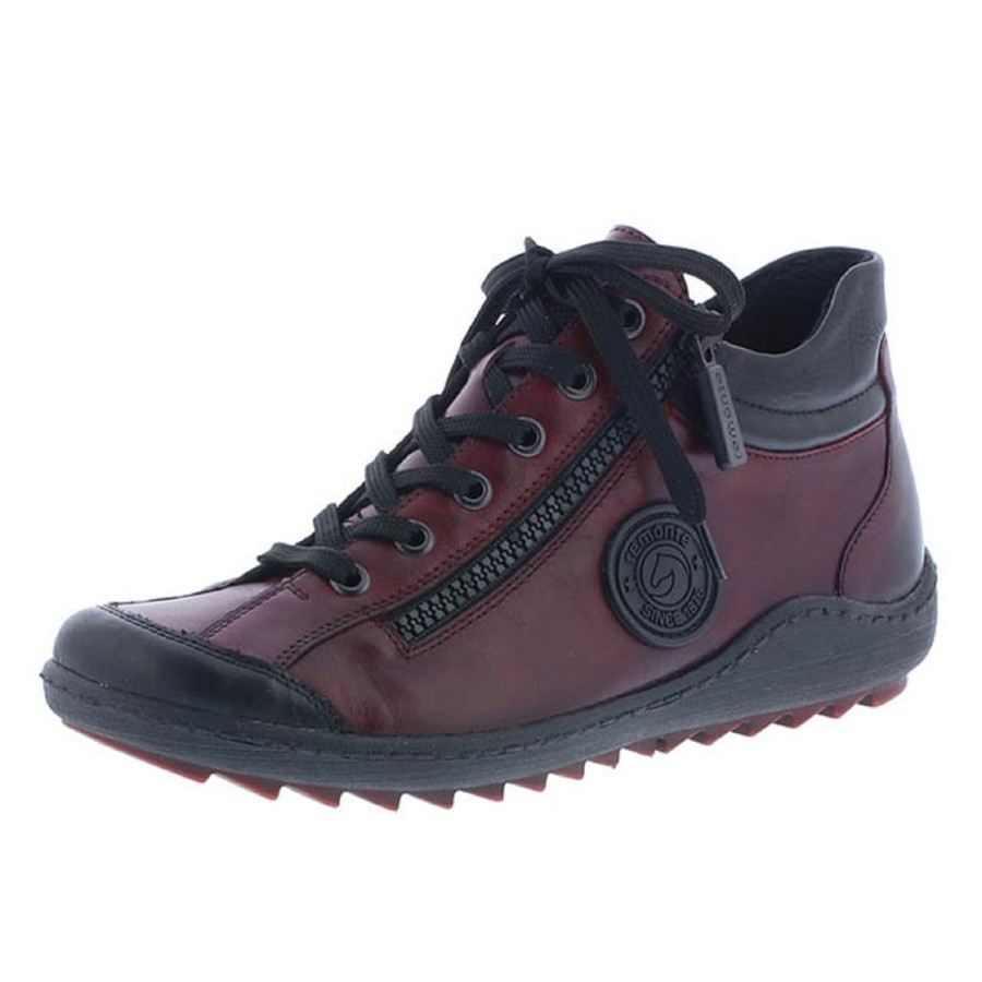 Femme Remonte | Remonte Baskets R1477 35 Bordeaux