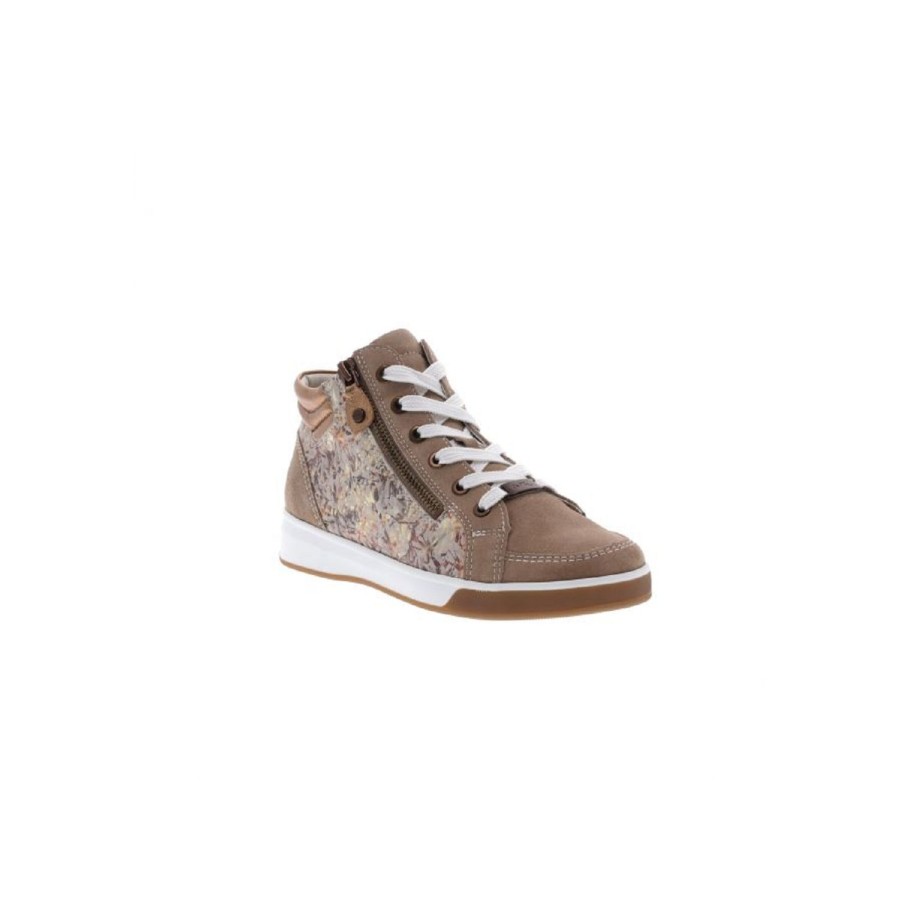 Femme Ara | Ara Chaussures A Lacets 34499 02 Sable Multicouleurs