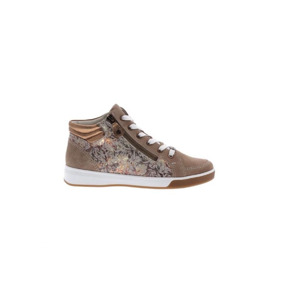 Femme Ara | Ara Chaussures A Lacets 34499 02 Sable Multicouleurs