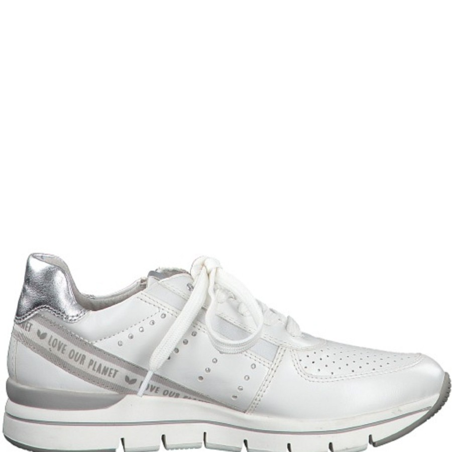 Femme Marco tozzi | Marco Tozzi Baskets 23723 Blanc