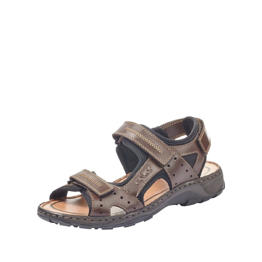 Homme Rieker | Rieker Nu Pieds Et Sandales 26061 Marron