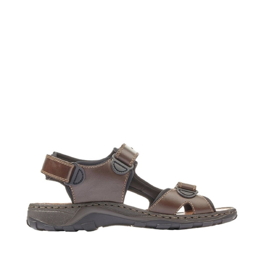 Homme Rieker | Rieker Nu Pieds Et Sandales 26061 Marron